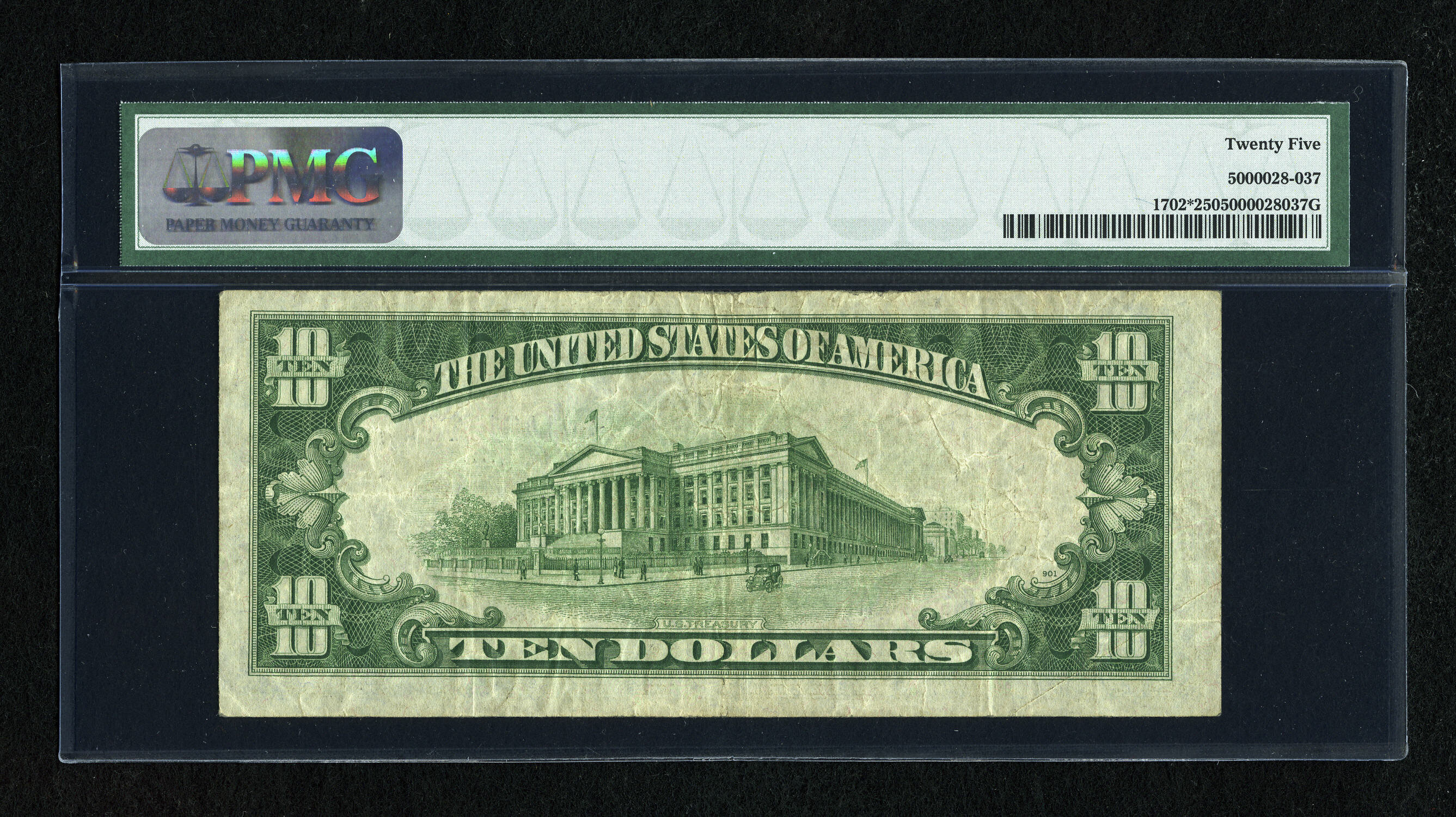 image for: Fr. 1702* $10 1934A Silver Certificate Star. PMG Very Fine 25....