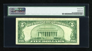 image for: Fr. 1951-K $5 1928A Federal Reserve Note. PMG Very Fine 25....