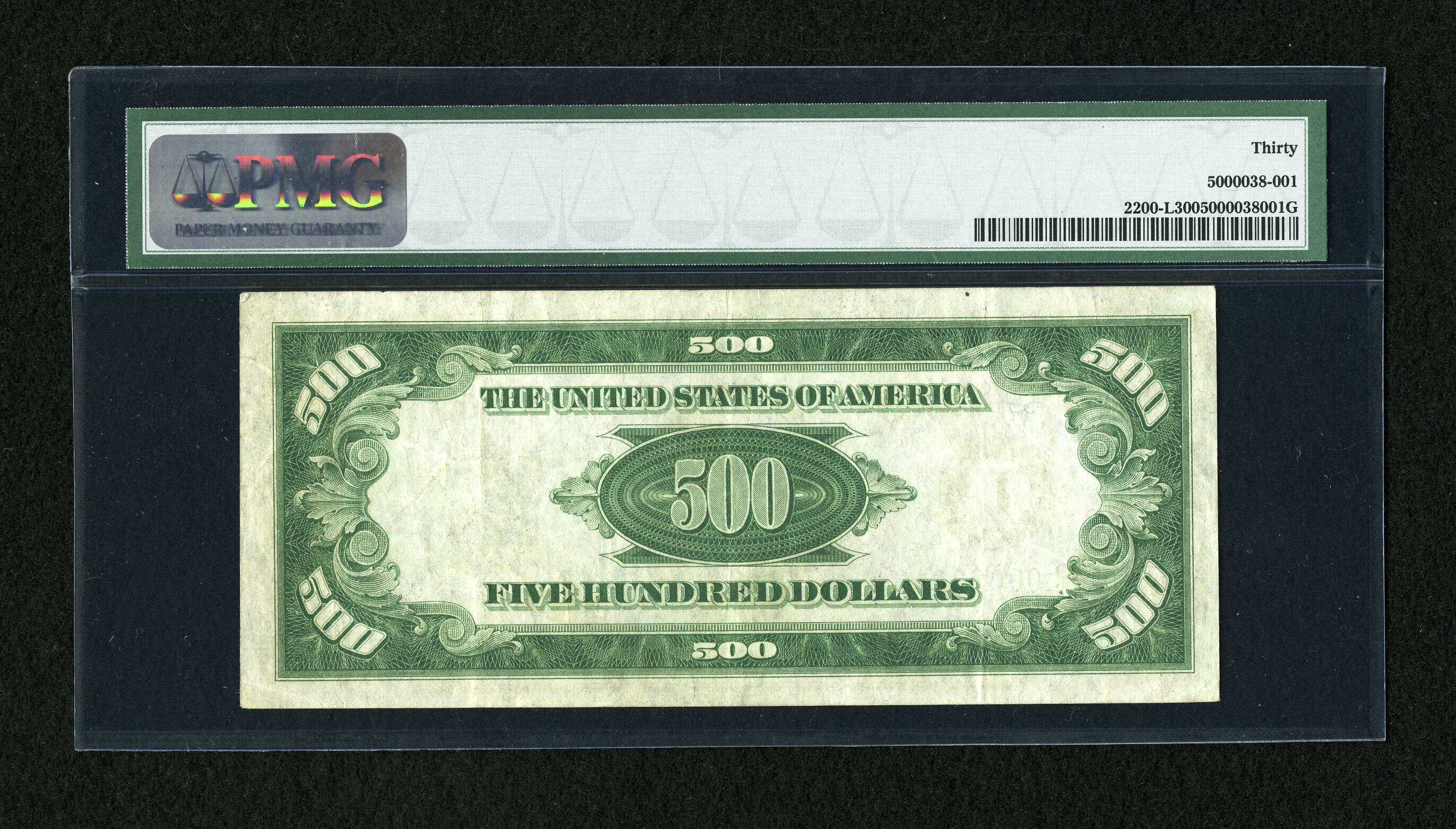 image for: Fr. 2200-L $500 1928 Federal Reserve Note. PMG Very Fine 30....