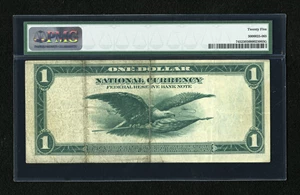 image for: Fr. 745 $1 1918 Federal Reserve Bank Note PMG Very Fine 25....