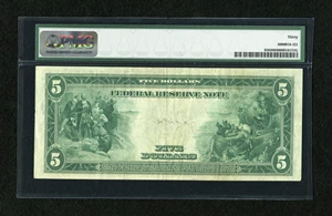 image for: Fr. 856 $5 1914 Federal Reserve Note PMG Very Fine 30....