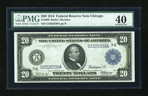 image for: Fr. 988 $20 1914 Federal Reserve Note PMG Extremely Fine 40....