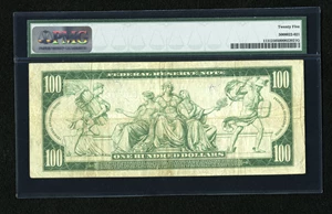 image for: Fr. 1131 $100 1914 Federal Reserve Note PMG Very Fine 25....