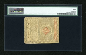image for: New Jersey June 9, 1780 $20 PMG Very Fine 20....