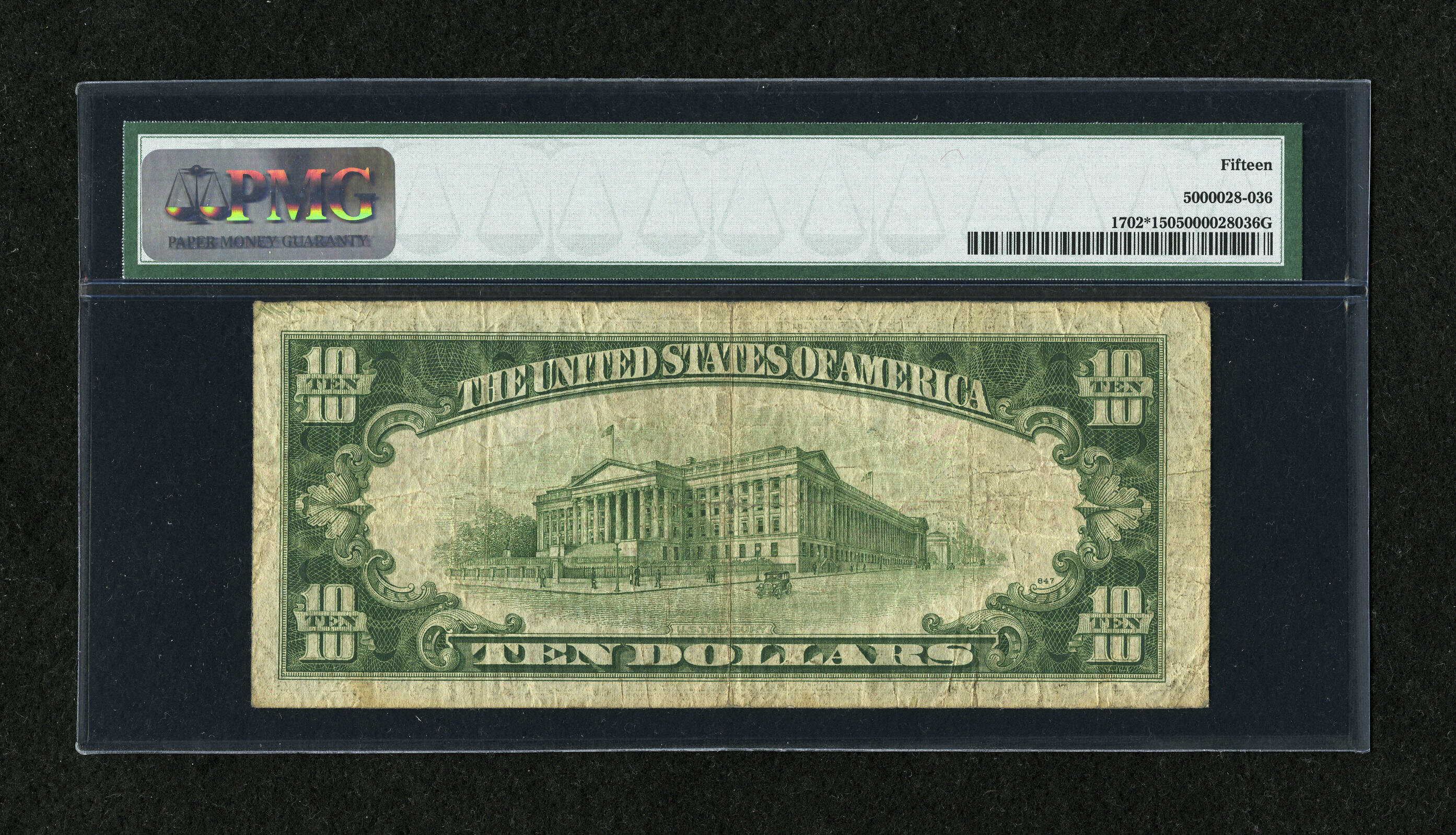 image for: Fr. 1702* $10 1934A Silver Certificate Star. PMG Choice Fine 15....