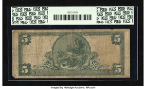 image for: Lexington, KY - $5 1902 Plain Back Fr. 604 The First & City NB Ch. # 906...
