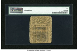 image for: Delaware May 1, 1758 20s PMG Net Very Good 8....