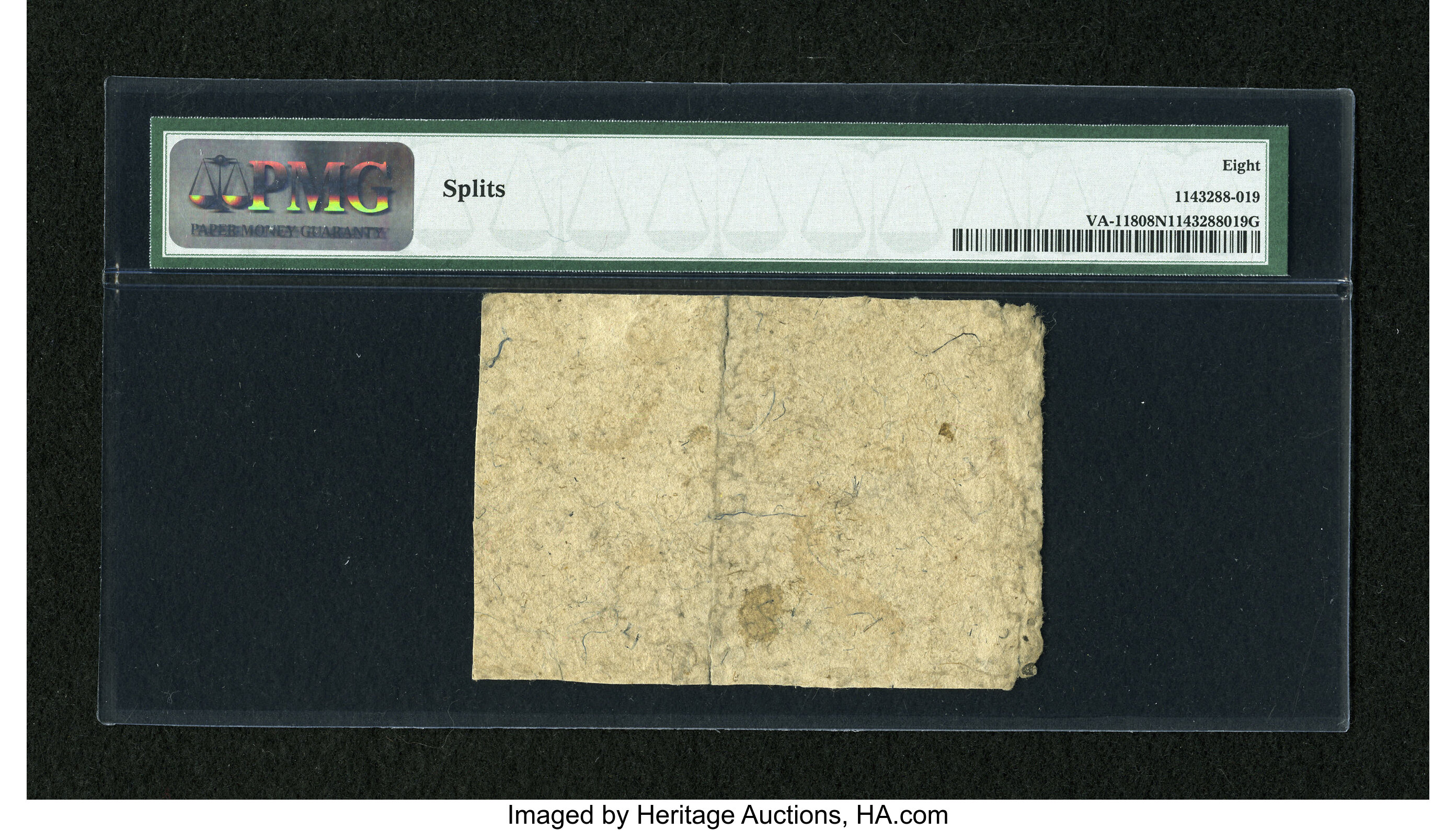 image for: Virginia May 5, 1777 $6 PMG Net Very Good 8....