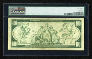 image for: Fr. 1131 $100 1914 Federal Reserve Note PMG Very Fine 25....