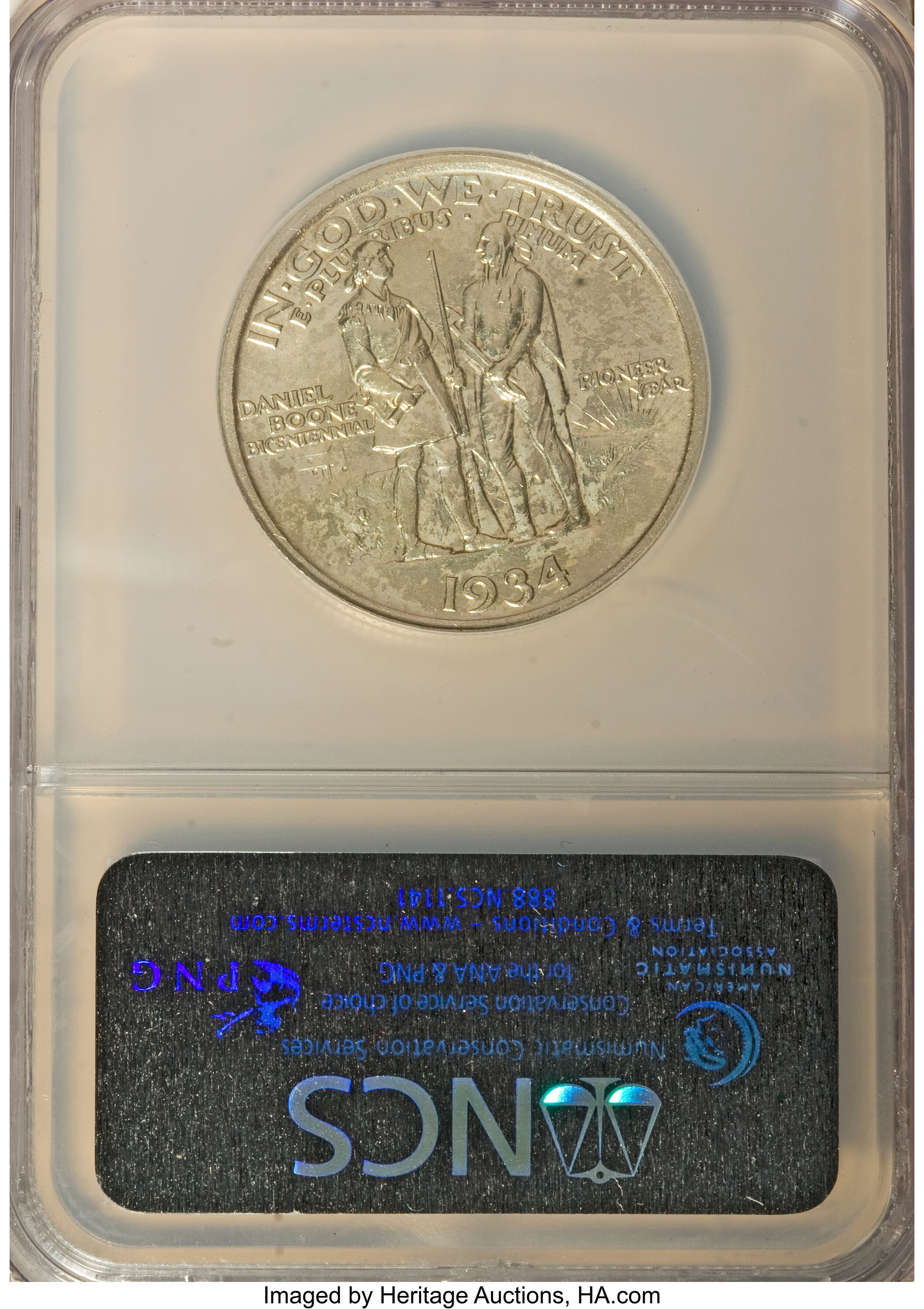 1934 50c Boone XF45 CAC thumbnail 8