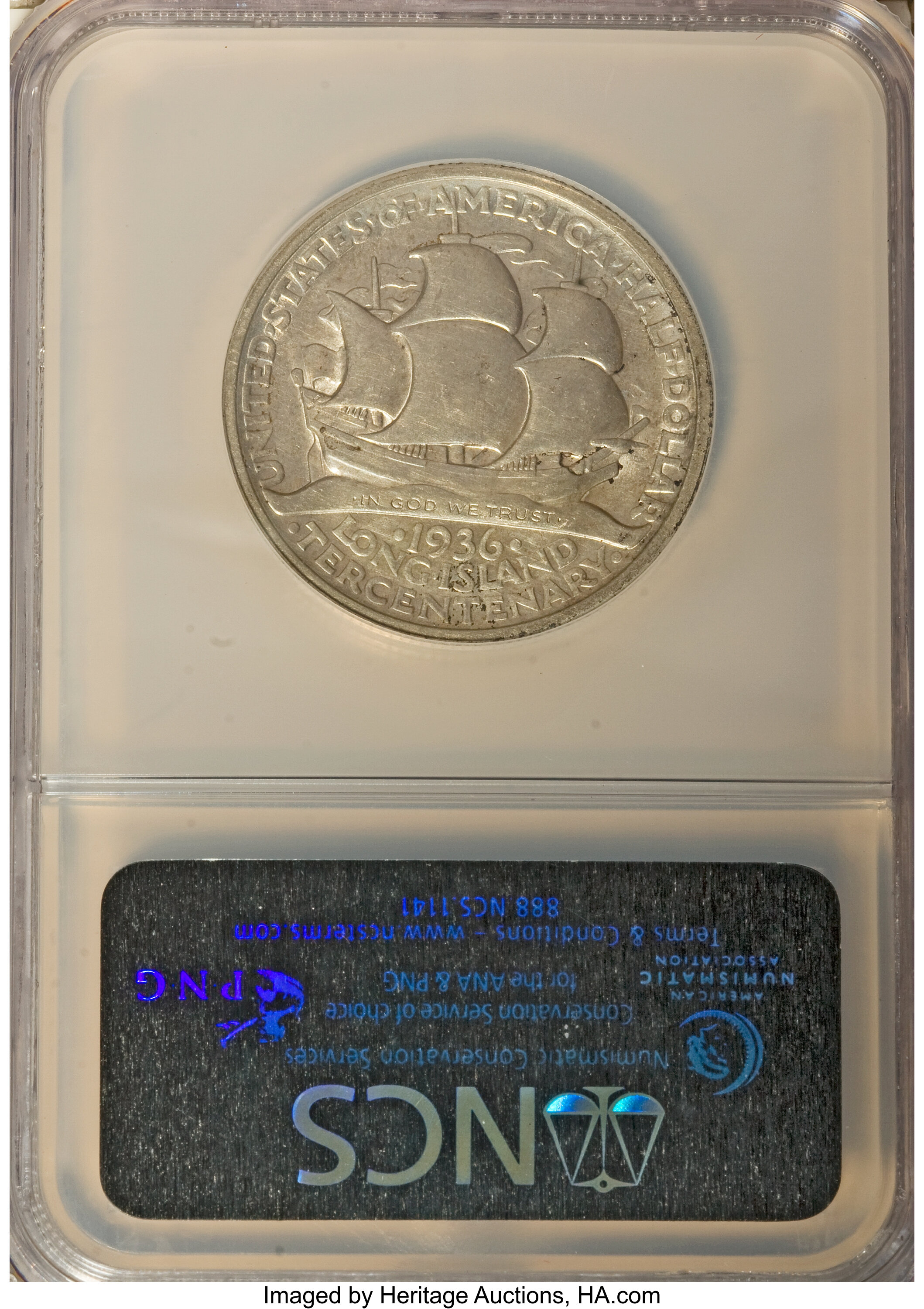 1936 50c Long Island AU53 thumbnail 2