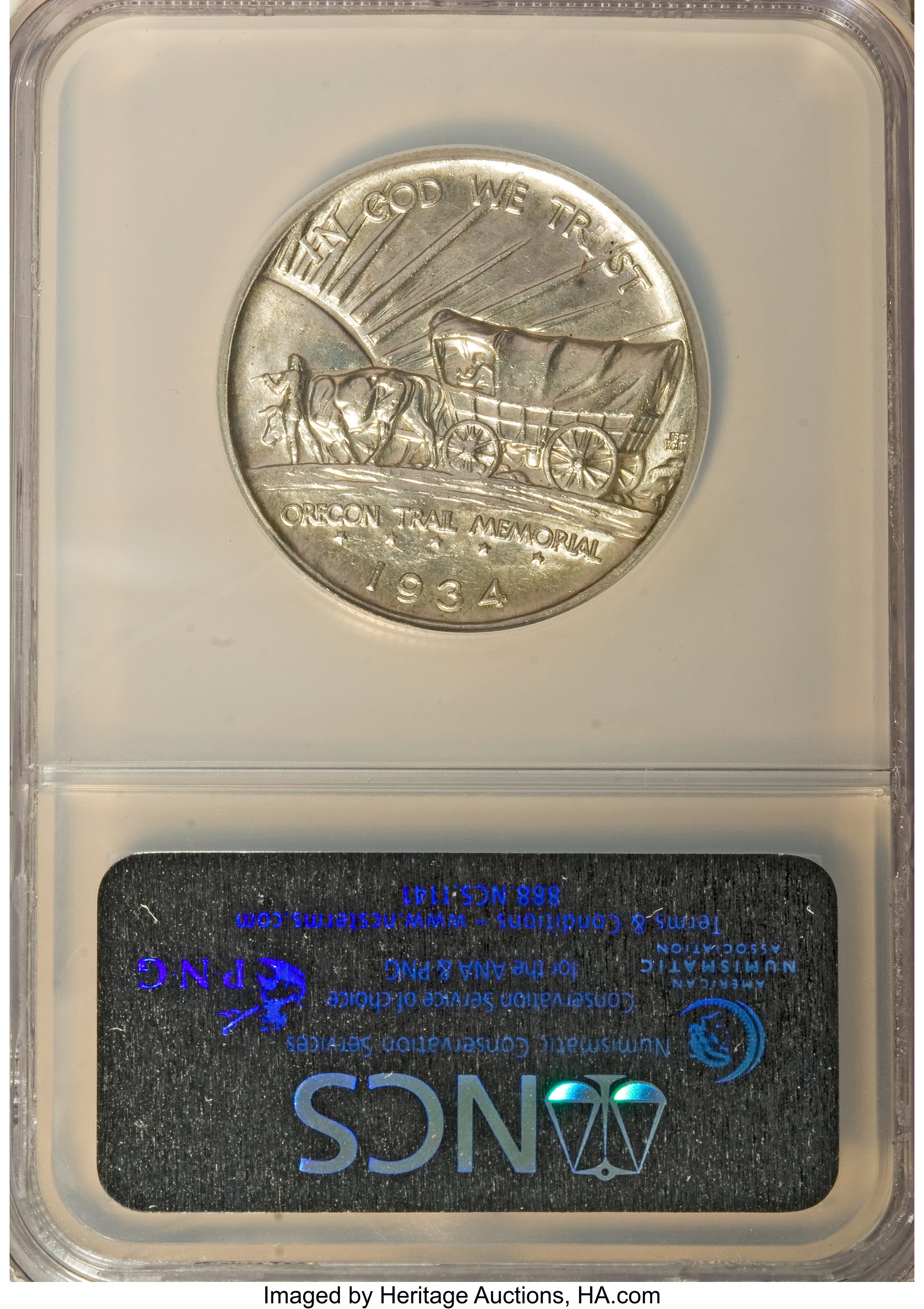 1934-D 50c Oregon Trail AU50 thumbnail 5