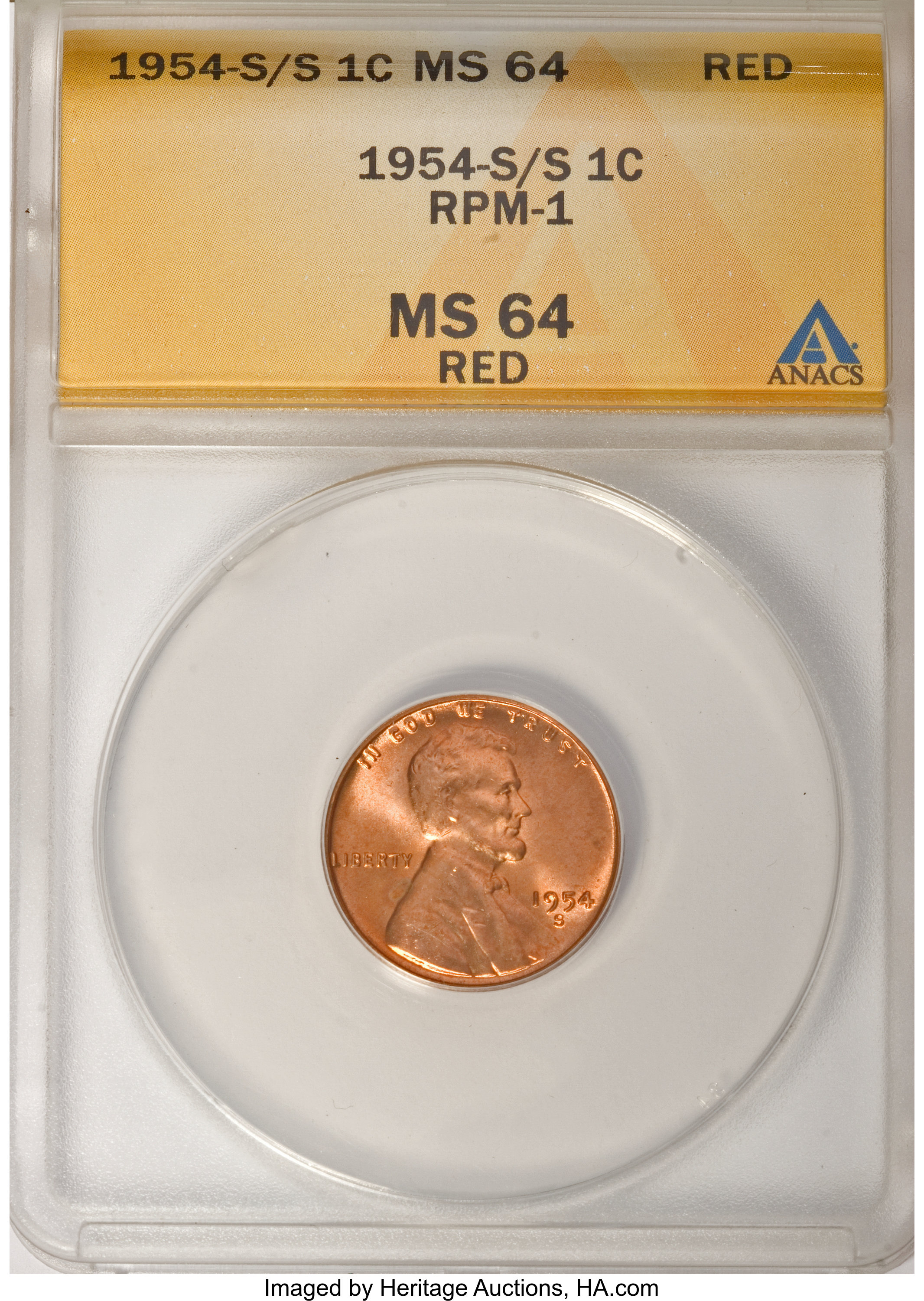 1954-S 1c MS RD MS63 RD thumbnail 17