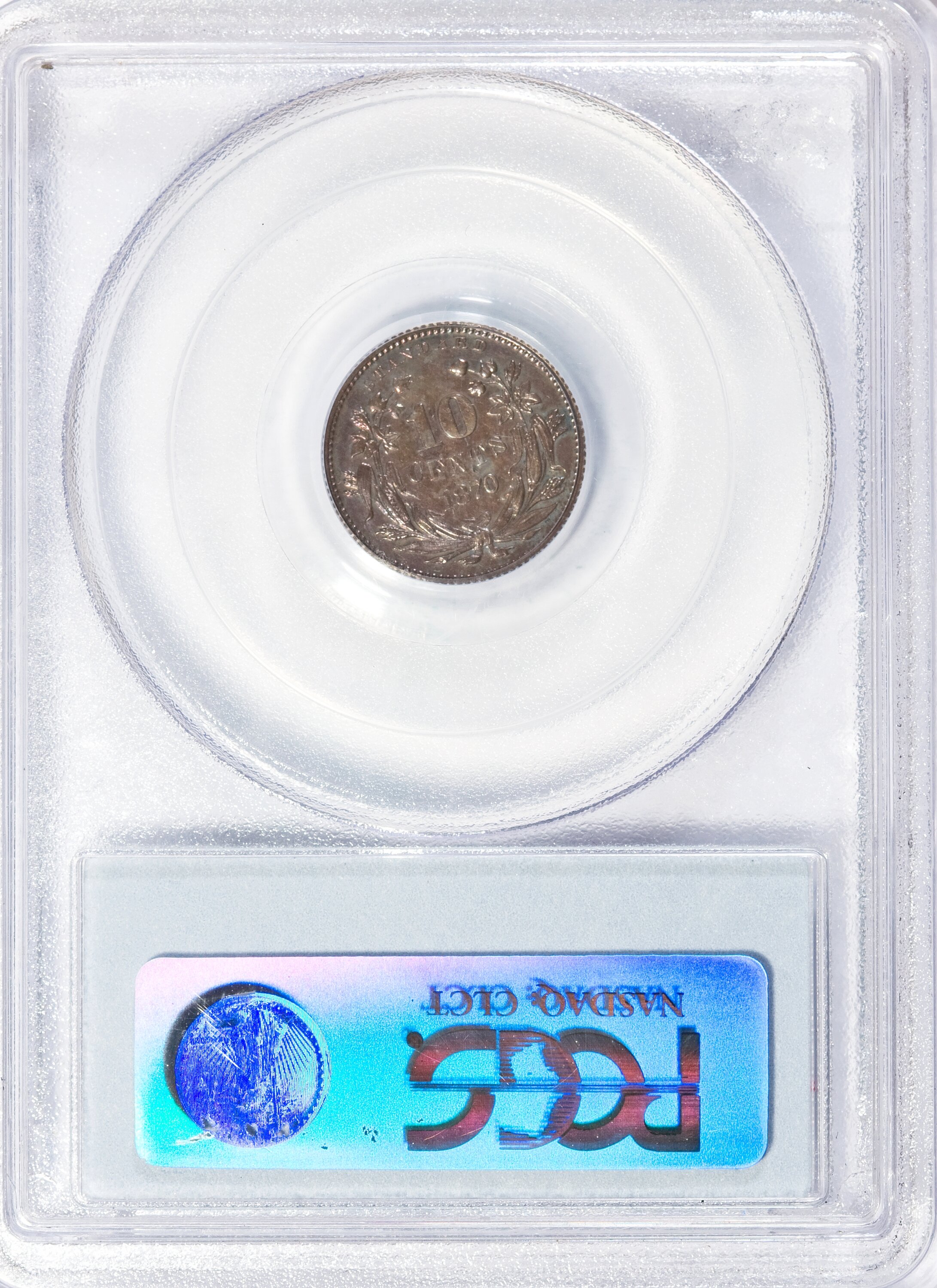 image for: 1870 10C Standard Silver Ten Cents, Judd-849, Pollock-956, R.5, PR63 PCGS. PCGS Population (11/9). NGC Census: (2/10).   (#...