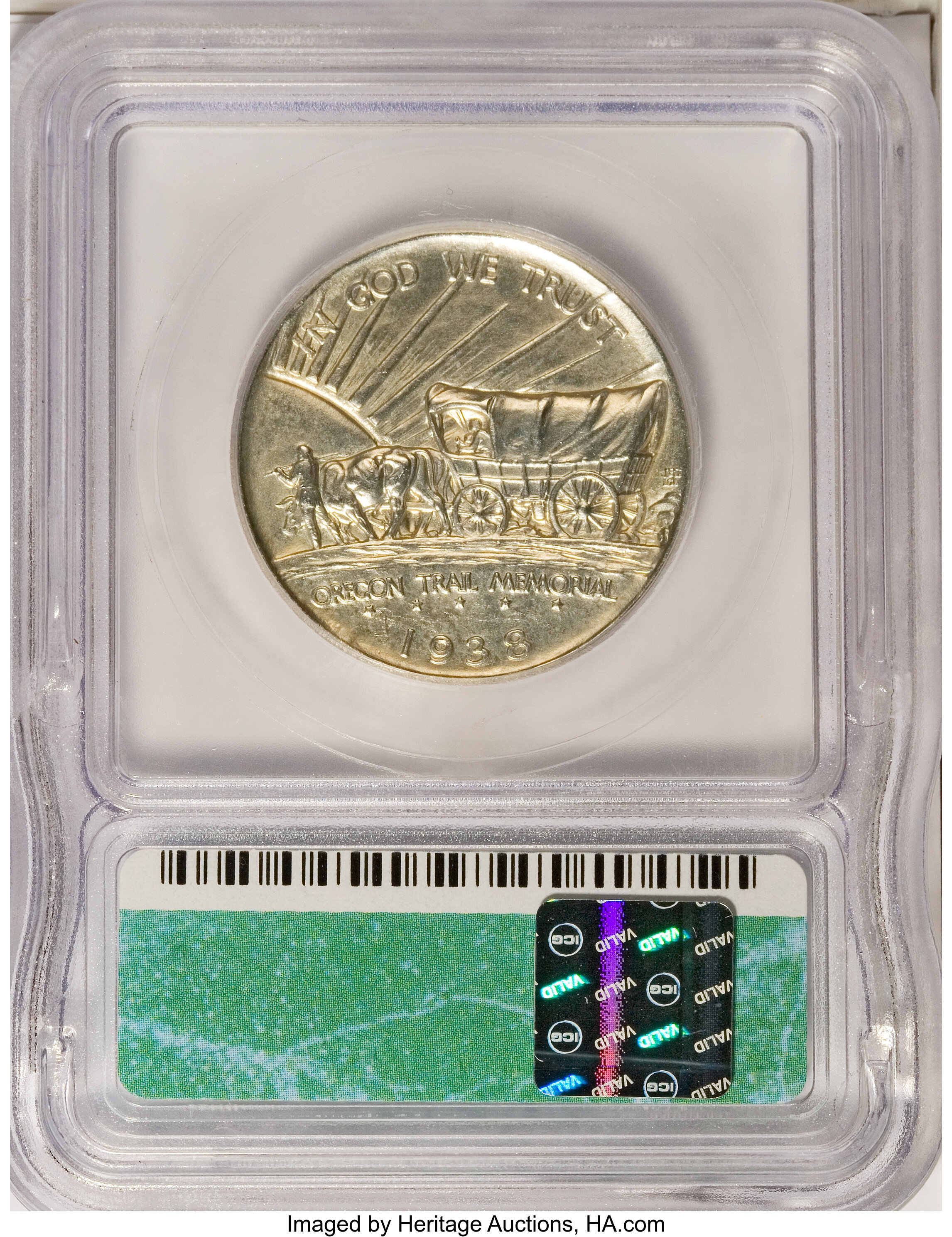 1938-S 50c Oregon Trail AU55 thumbnail 10