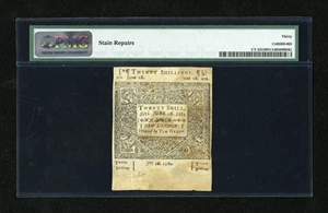 image for: Connecticut June 1, 1780 20s PMG Very Fine 30 Net....