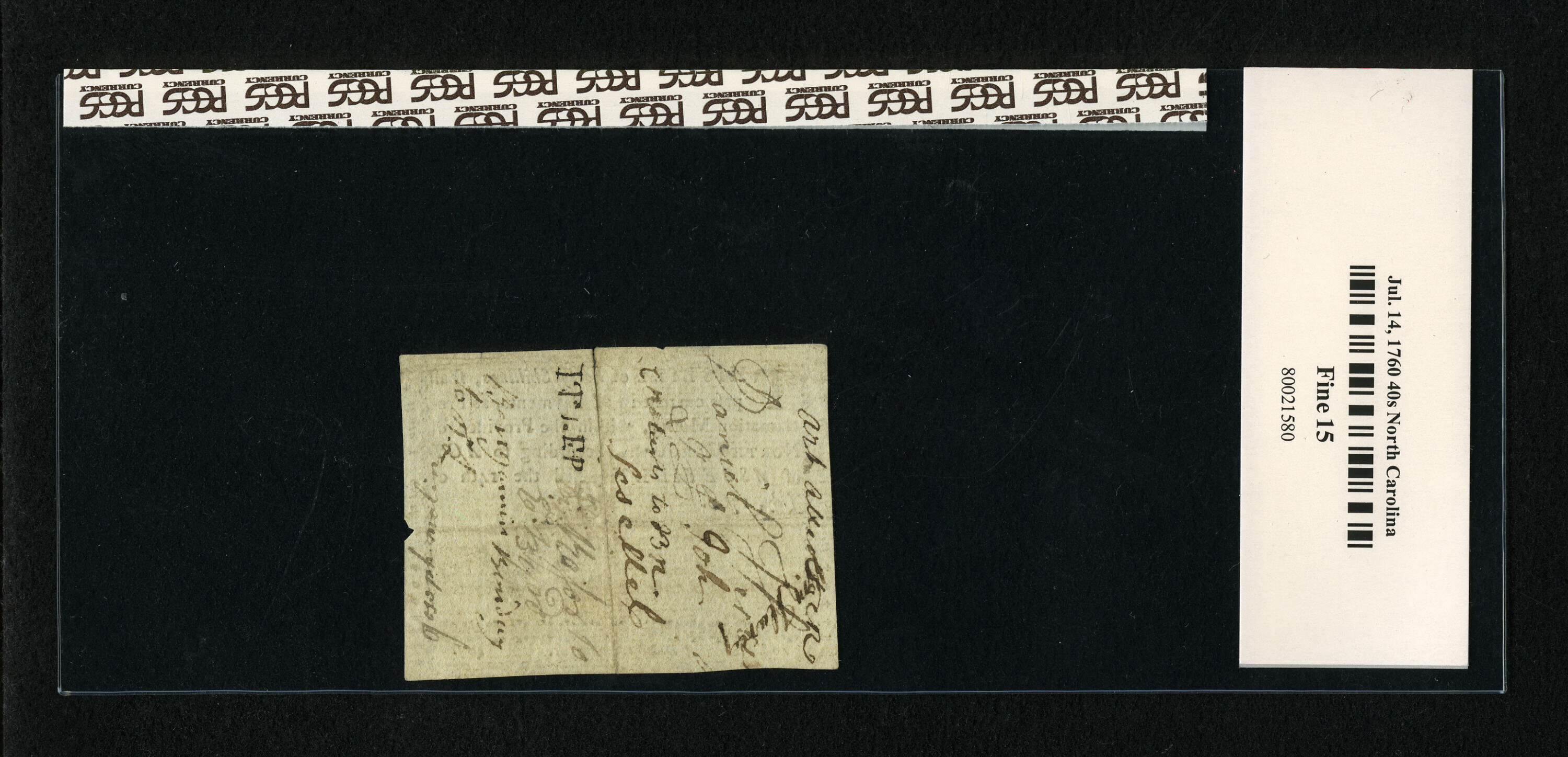 image for: North Carolina July 14, 1760 40s PCGS Apparent Fine 15....