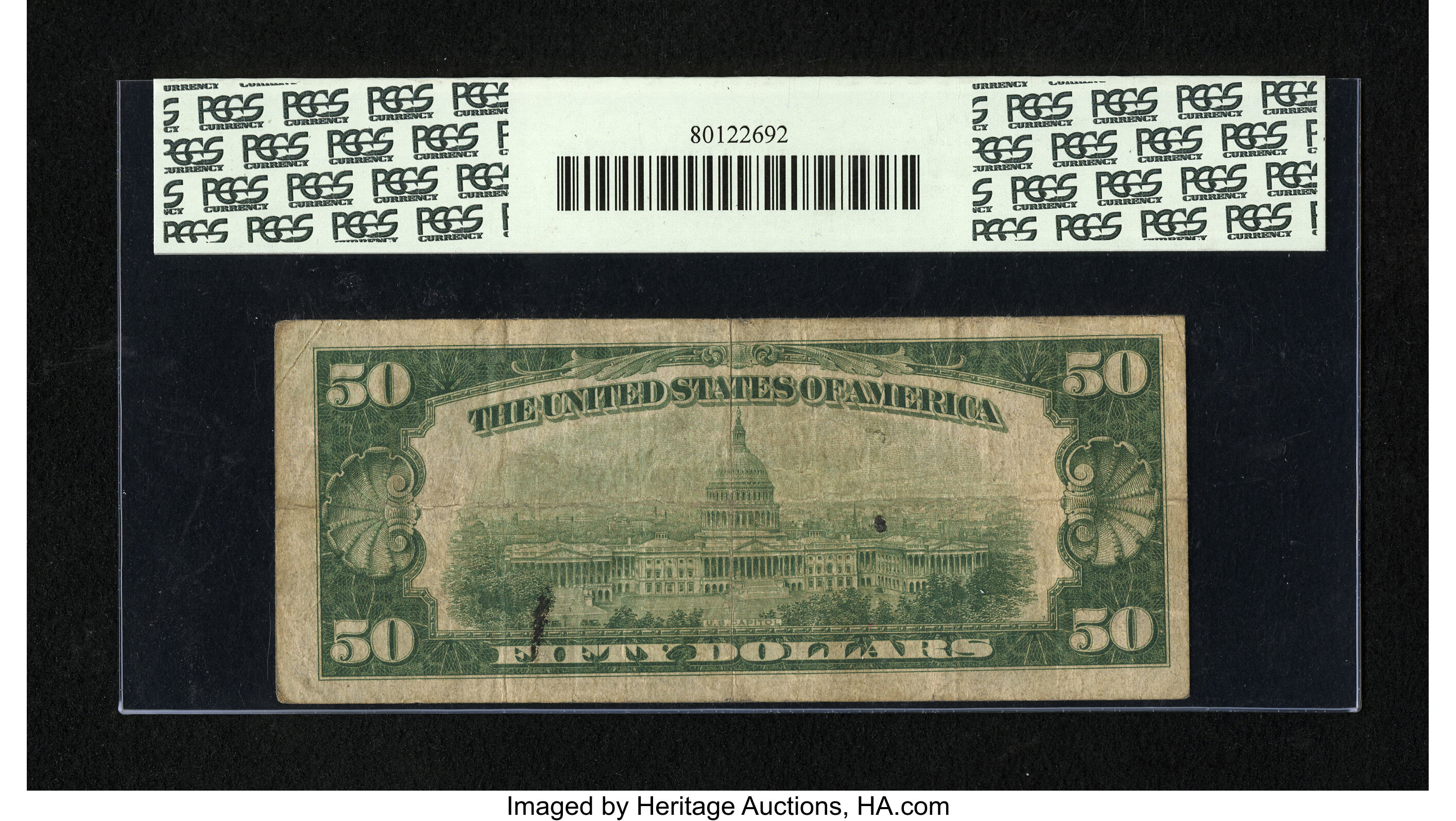 image for: Fr. 2100-D* $50 1928 Federal Reserve Star Note. PCGS Fine 12....