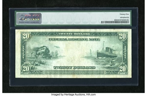 image for: Fr. 986 $20 1914 Federal Reserve Note PMG Very Fine 25....