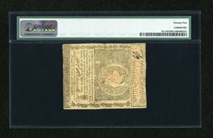 image for: New Jersey June 9, 1780 $4 PMG Very Fine 25....