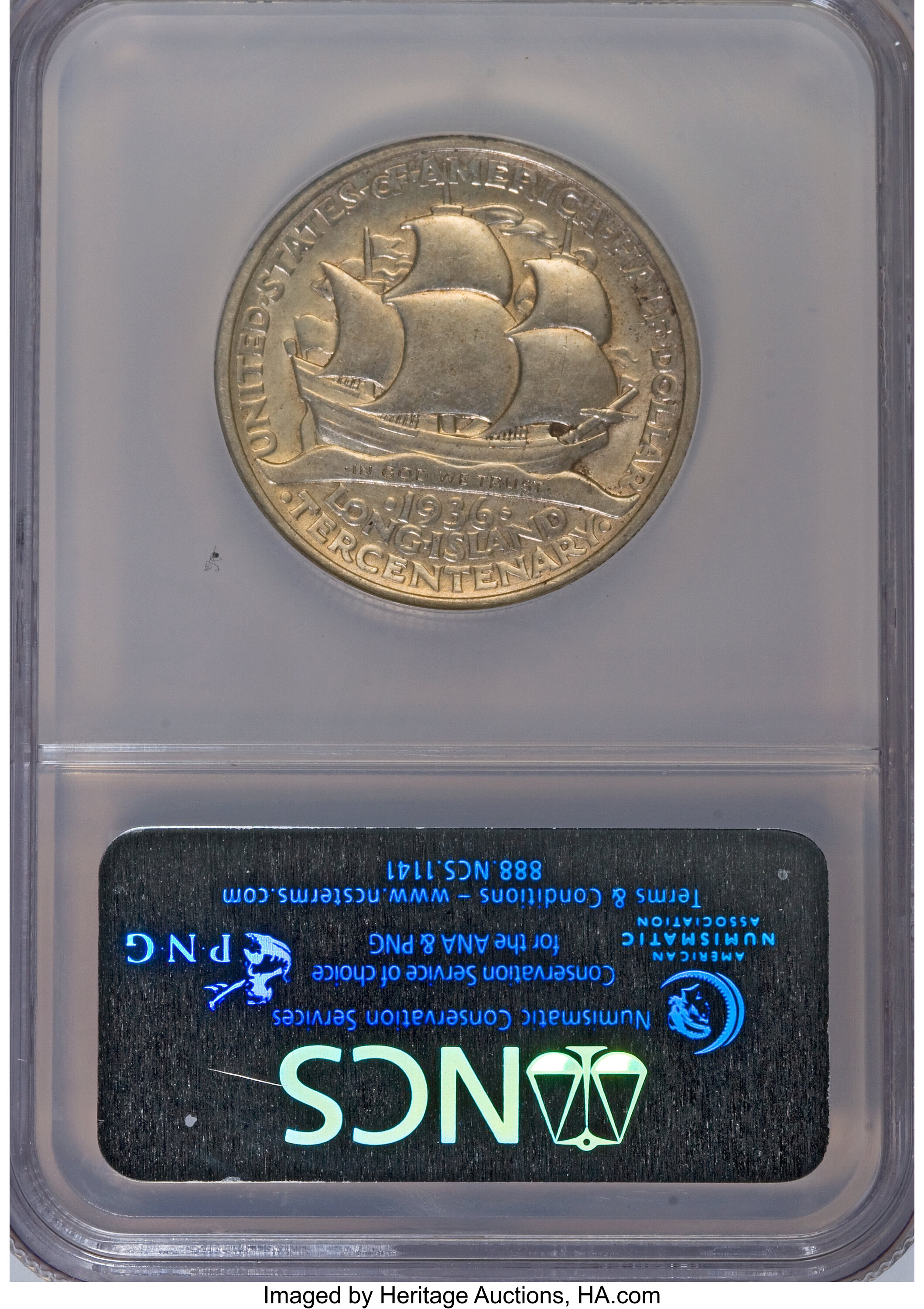 1936 50c Long Island AU53 thumbnail 4