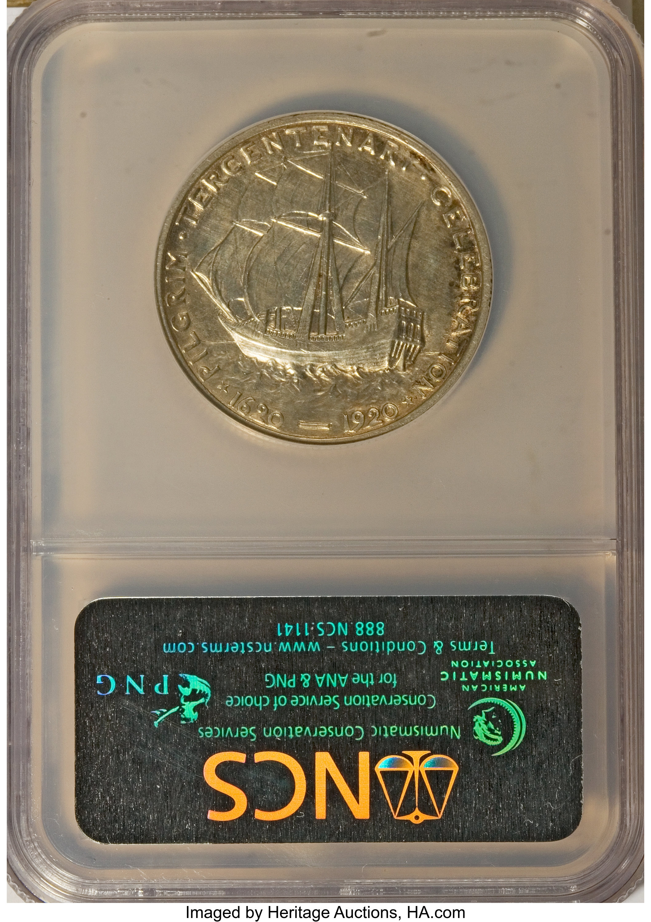 1921 50c Pilgrim XF40 thumbnail 4