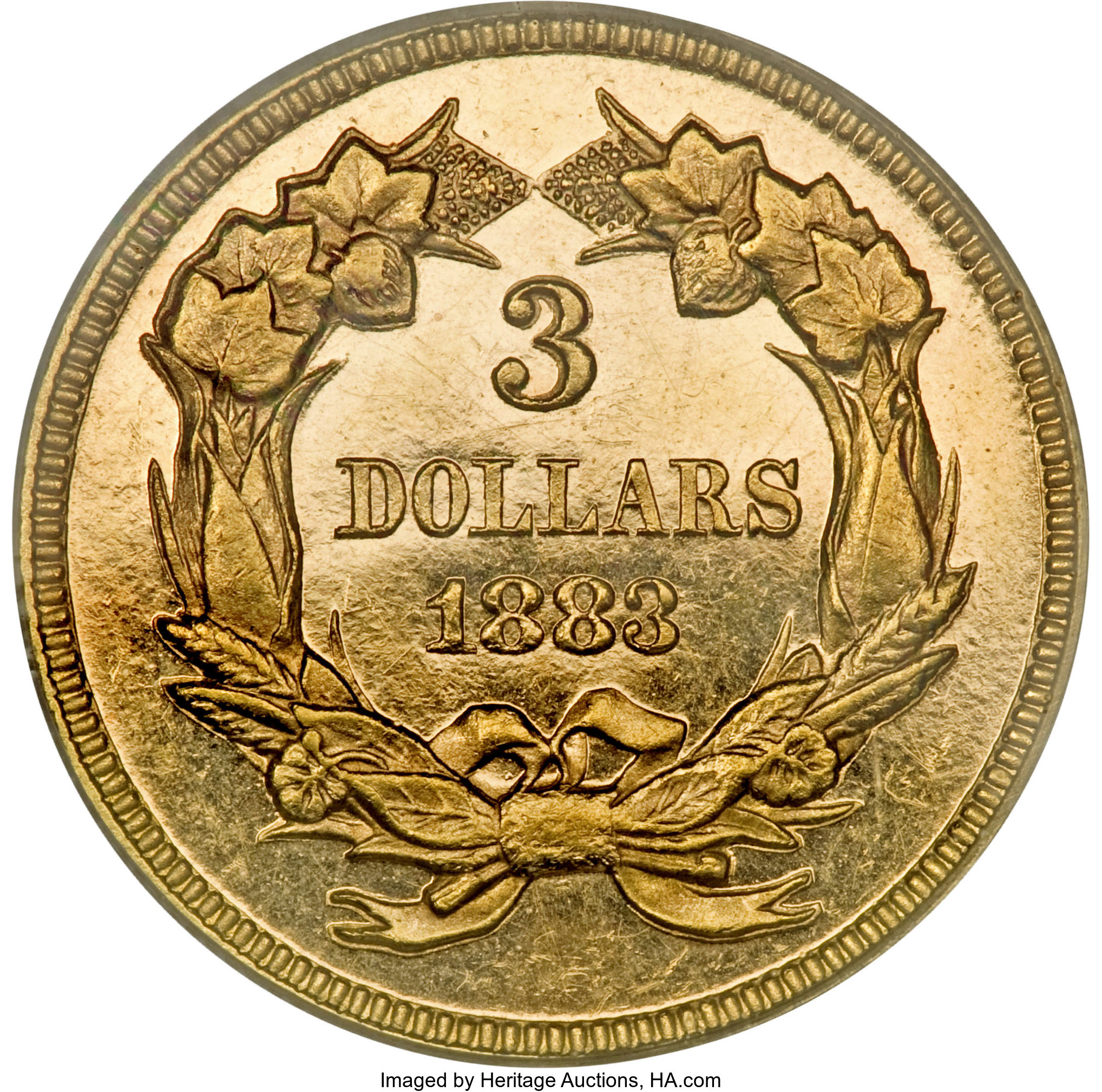 image for: 1883 $3 PR61 Cameo PCGS....