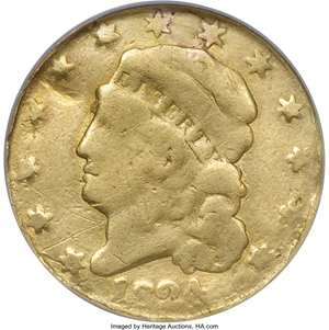 image for: 1824 $5 --Plugged, Damaged--NCS. Genuine....