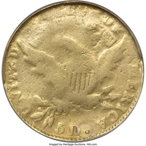 image for: 1824 $5 --Plugged, Damaged--NCS. Genuine....