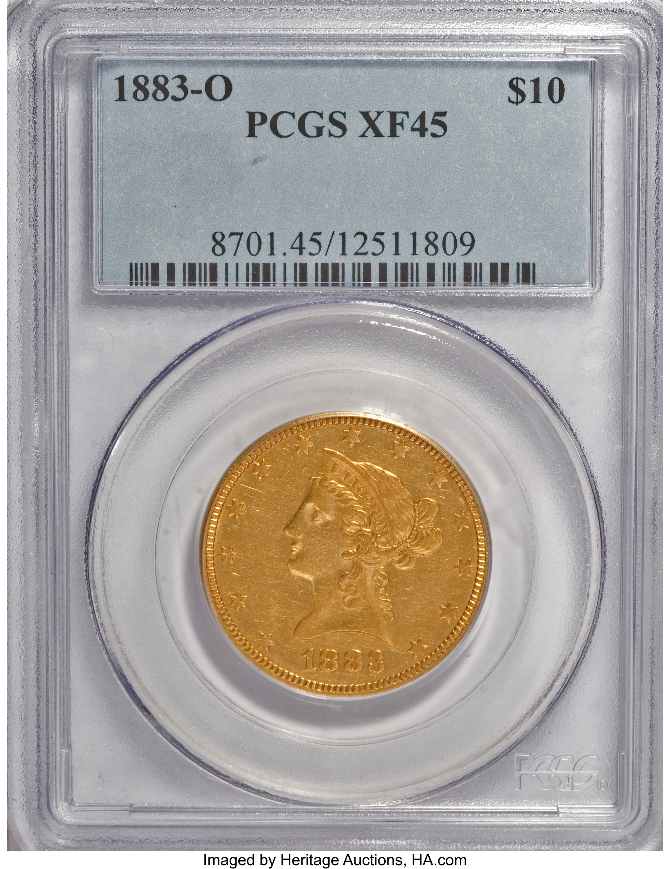 image for: 1883-O $10 XF45 PCGS....