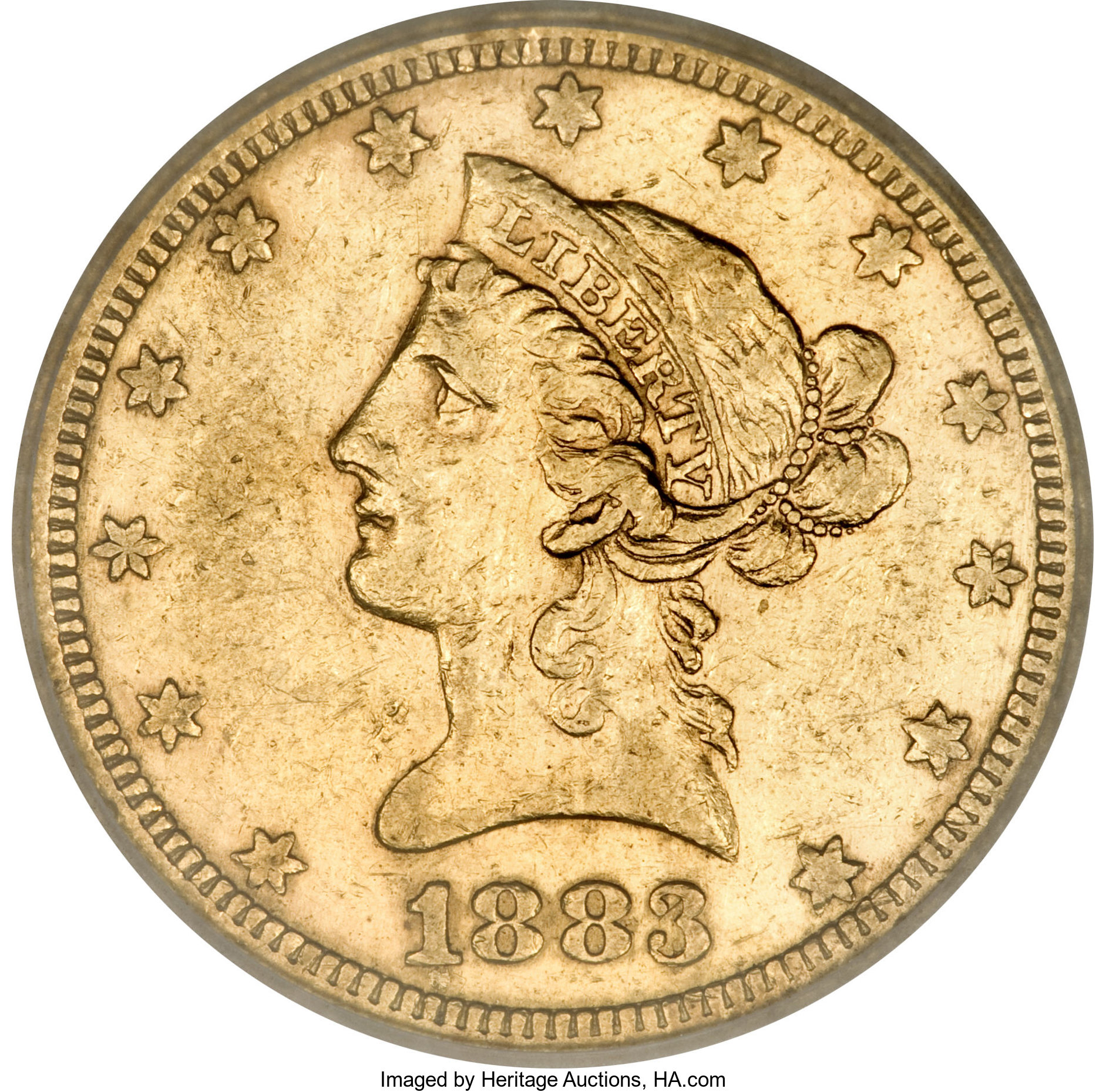 image for: 1883-O $10 XF45 ICG....