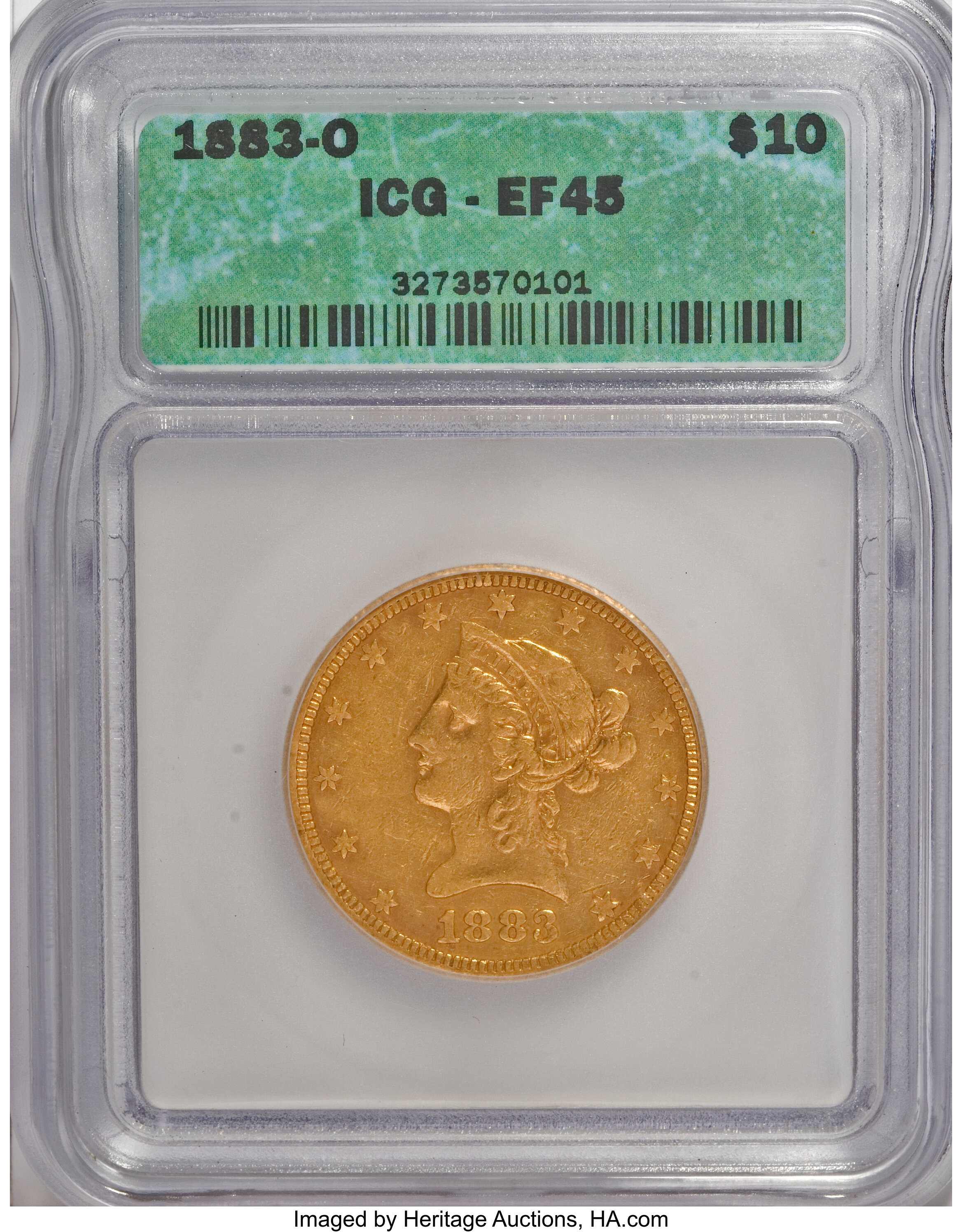 image for: 1883-O $10 XF45 ICG....