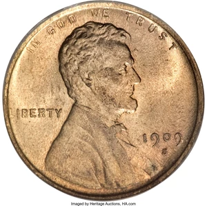 image for: 1909-S 1C S Over Horizontal S MS67 Red ANACS....