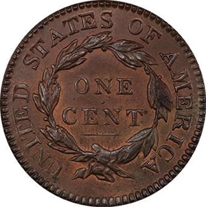 image for: 1C 1816 PCGS MS64+ RB CAC