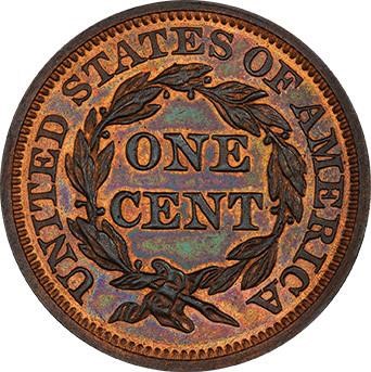 image for: 1C 1849  PCGS  PR65+ RB CAC