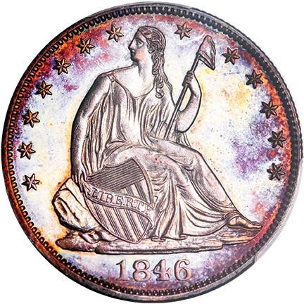 image for: 50C 1846 MEDIUM DATE. PCGS PR63 CAC