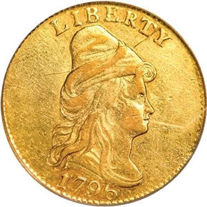image for: $2.50 1796 NO STARS.PCGS XF40