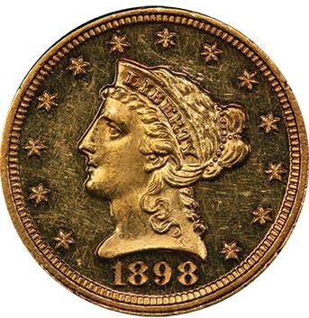 image for: $2.50 1898 PCGS PR61 CAM