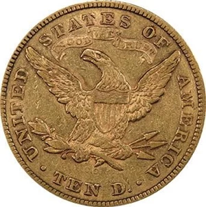 image for: $10 1876-CC PCGS XF45