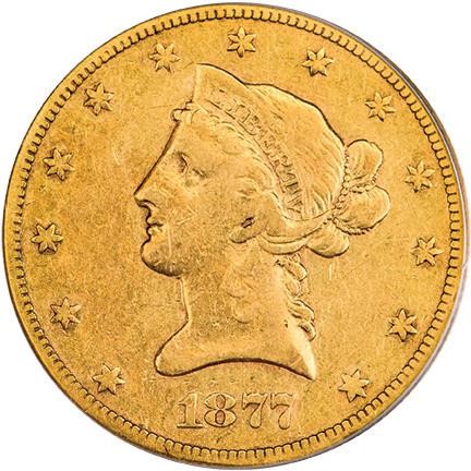 image for: $10 1877-CC PCGS VF30