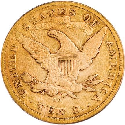 image for: $10 1877-CC PCGS VF30