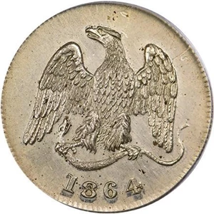 image for: 3C 1864 FEUCHTWANGER. EAGLE PCGS MS63 CAC