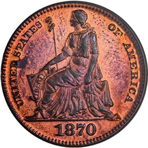image for: H10C 1870 J-818. PCGS PR64 RD