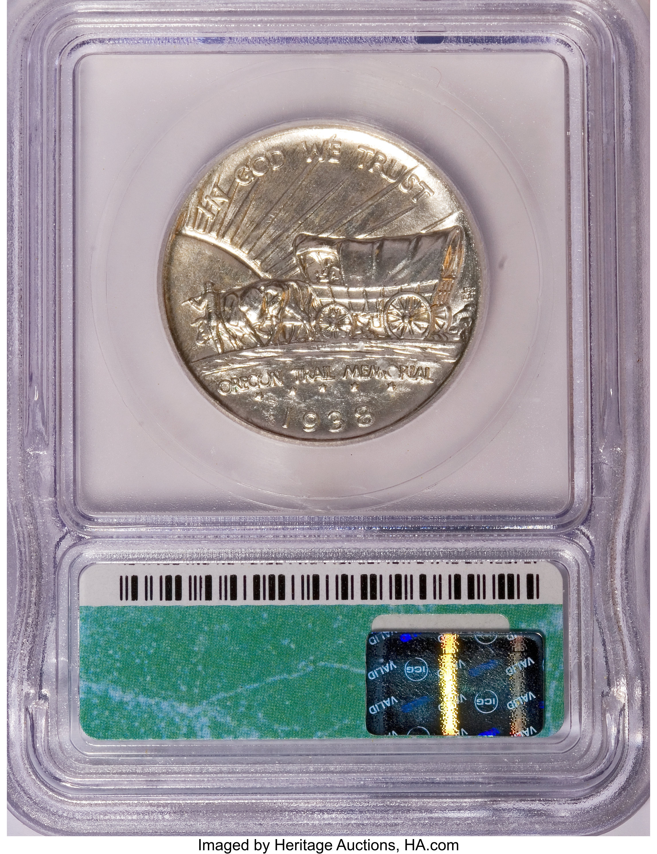 1938-S 50c Oregon Trail AU55 thumbnail 4