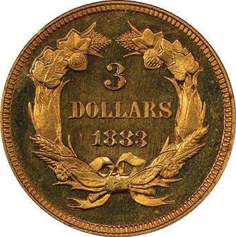 image for: $3 1883  PCGS  PR65 CAM CAC