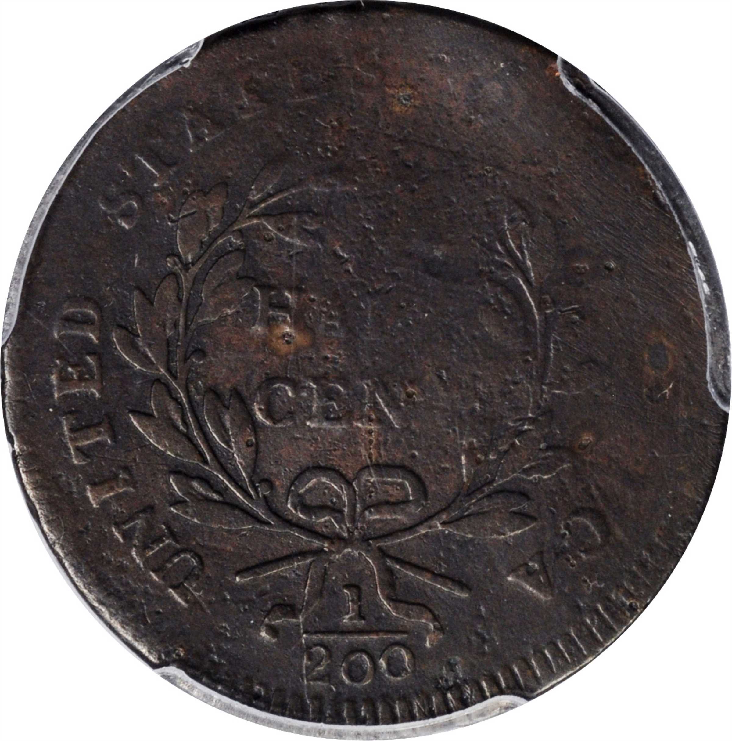 image for: 1797 Liberty Cap Half Cent. C-3b. Rarity-4. Low Head. Lettered Edge. VG Details--Tooled (PCGS).