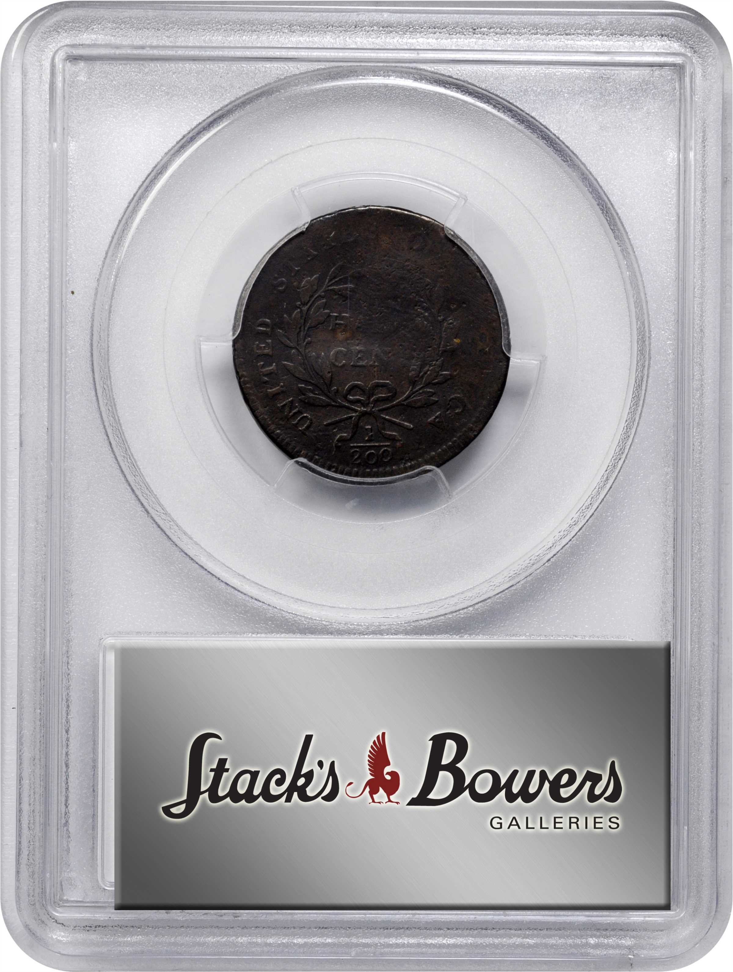 image for: 1797 Liberty Cap Half Cent. C-3b. Rarity-4. Low Head. Lettered Edge. VG Details--Tooled (PCGS).