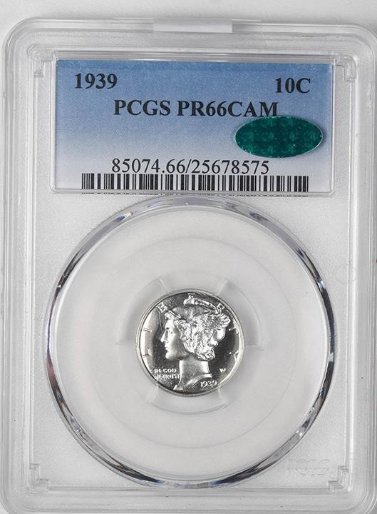 image for: 10C 1939 PCGS PR66 CAM CAC