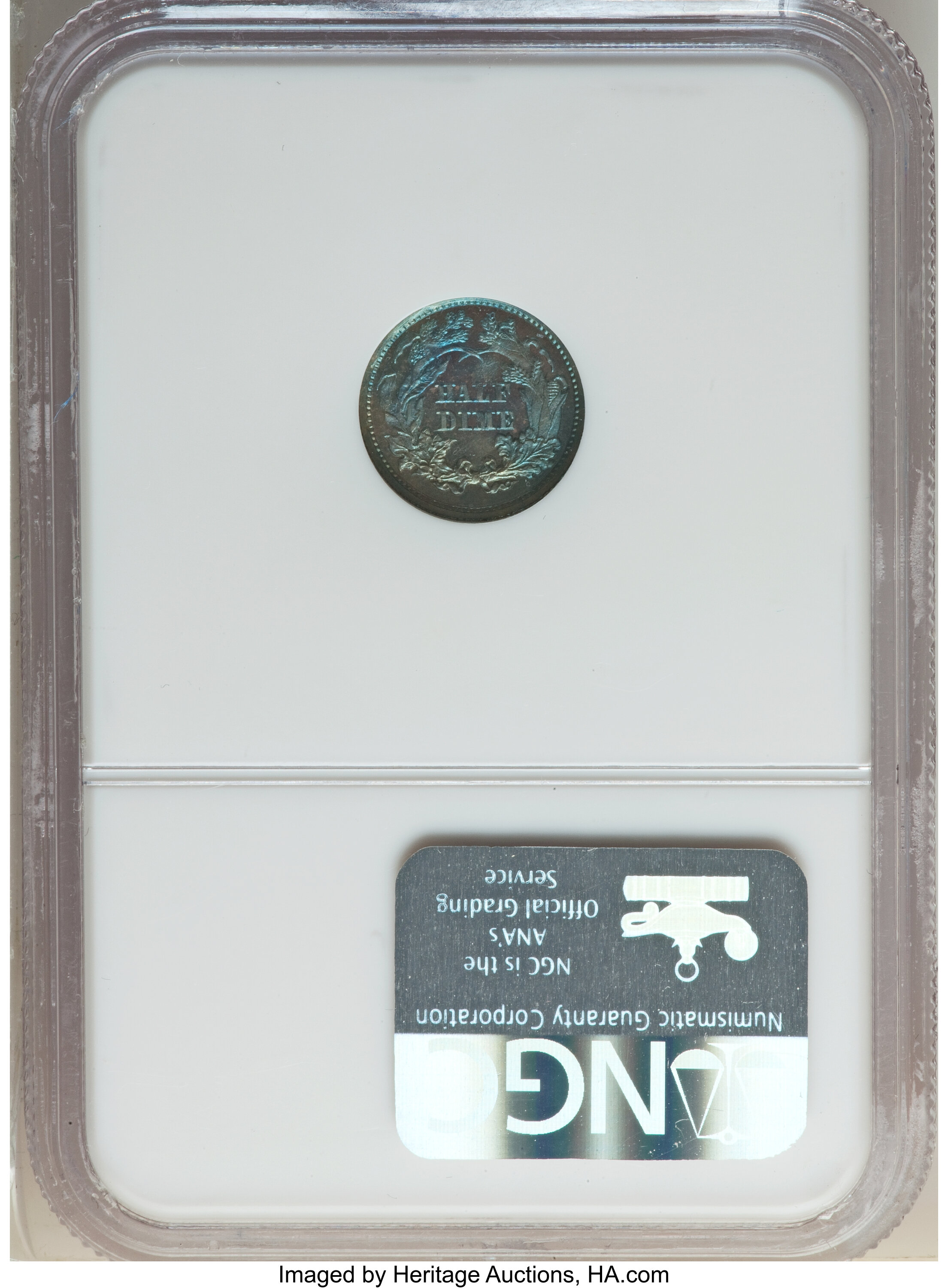 image for: 1871 H10C Half Dime, Judd-1069, Pollock-1205, Low R.7, PR66 Brown NGC....