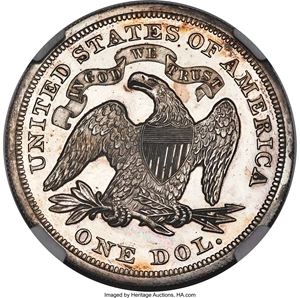 image for: 1871 $1 Dollar, Judd-1138A, Pollock-1276, R.8, PR62 NGC....